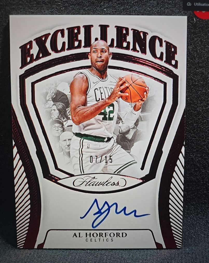 2024-25 Panini Flawless Excellence Signatures Ruby #EXS-AHO Al Horford — front