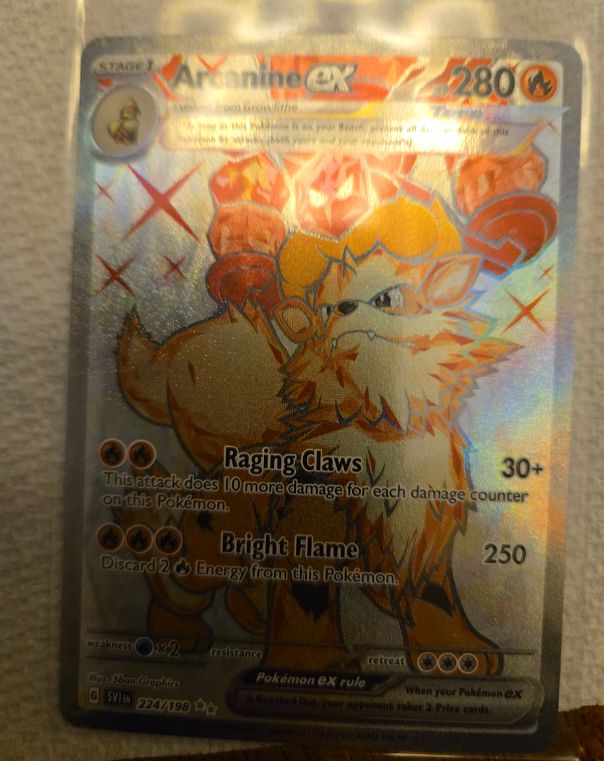 2023 Pokémon Scarlet & Violet #224 Arcanine ex — front