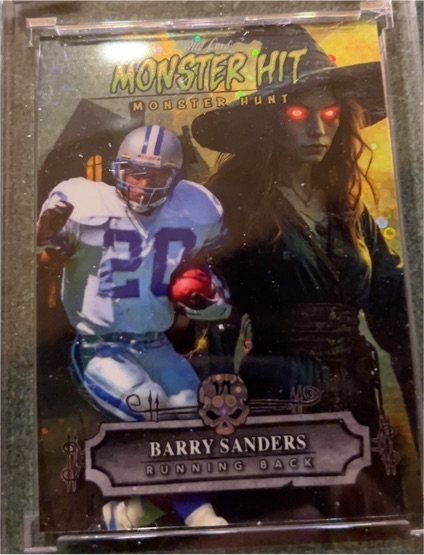 2025 Wild Card Haunted Hits Monster Hunt #HHW-BS Barry Sanders — front