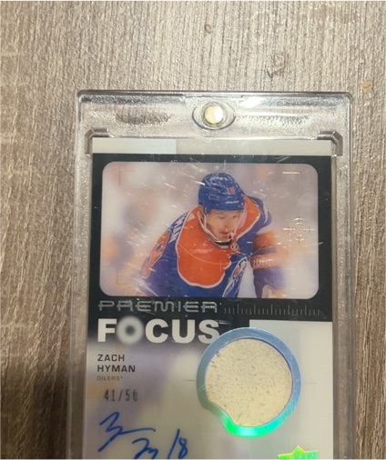 2023-24 Upper Deck Premier Focus #Zach Hyman — front