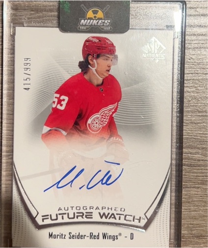 2021-22 SP Authentic Future Watch #415 Moritz Seider — front