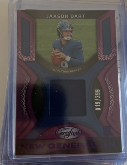 2025 Panini Certified New Generation #019 Jaxson Dart — front