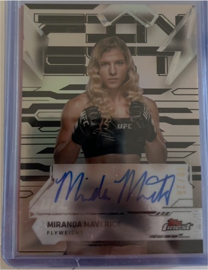 2025 Topps Finest UFC #Auto 11/25 Miranda Maverick — front