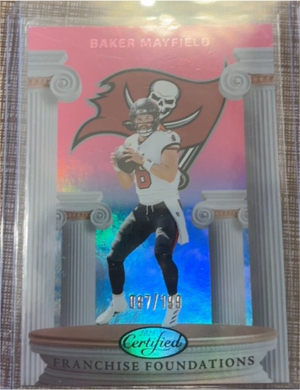2025 Panini Certified #FFO-BMD Baker Mayfield Franchise Foundations — front
