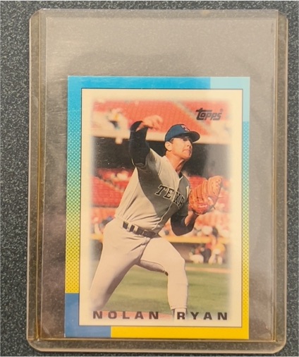 1990 Topps League Leaders Minis #39 Nolan Ryan — front