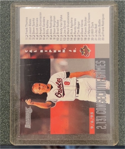 1996 Donruss #110 Cal Ripken Jr. — front