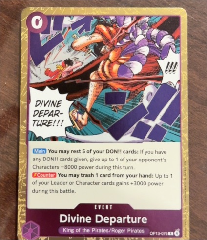 2024 One Piece Card Game OP13-076 Divine Departure — front