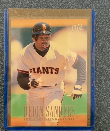 1996 Fleer Ultra #298 Deion Sanders — front