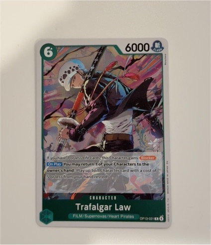 One Piece Card Game OP13-031 Trafalgar Law — front
