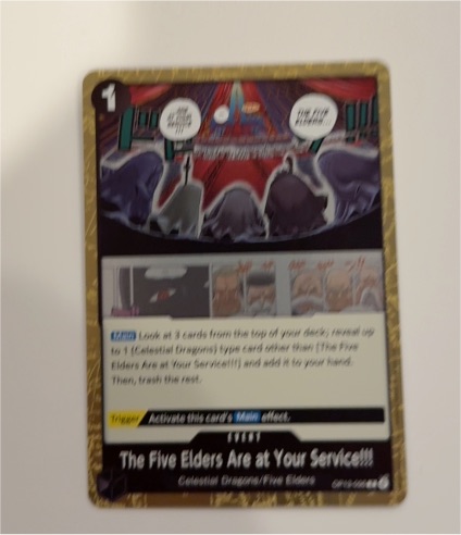 2025 One Piece TCG OP13-096 The Five Elders Are at Your Service!!! — front