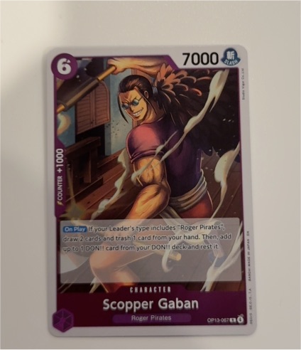 One Piece TCG OP13-067 Scopper Gaban — front