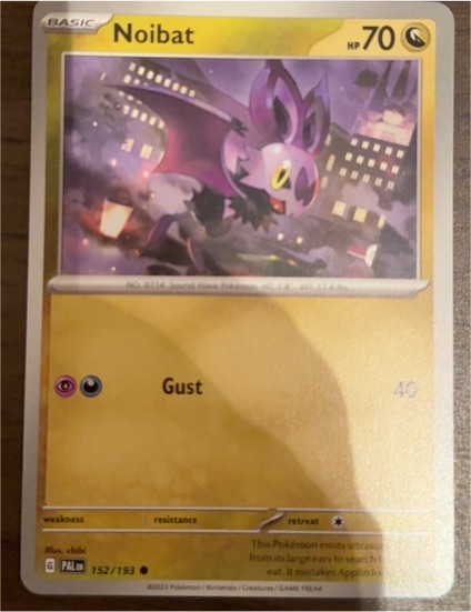 2023 Pokémon SV02: Paldea Evolved #152 Noibat — front