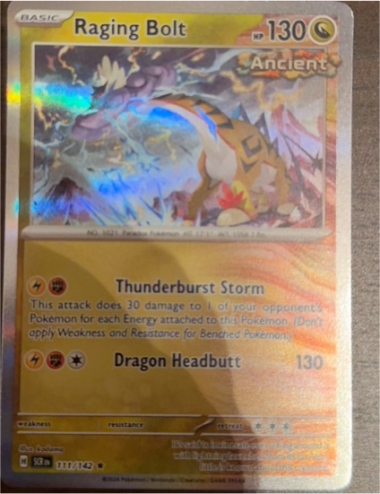 2024 Scarlet & Violet Series - Stellar Crown #111 Raging Bolt — front