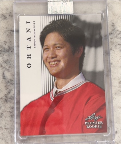 2018 Leaf Premier Rookie #PR-02 Shohei Ohtani — front