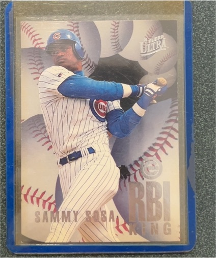 1996 Fleer Ultra #8 Sammy Sosa RBI King — front