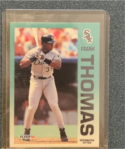 1992 Fleer #100 Frank Thomas — front