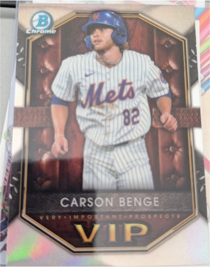 2025 Bowman Chrome Very Important Prospects #VIP-17 Carson Benge — front