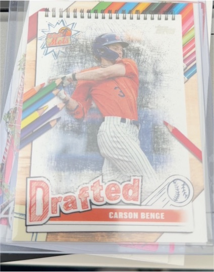 2025 Topps Pro Debut Drafted Insert #DF-9 Carson Benge — front