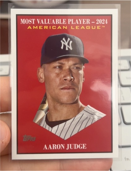 2025 Topps Update #MV-1 Aaron Judge — front