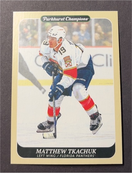 2023-24 Parkhurst Champions #27 Matthew Tkachuk — front