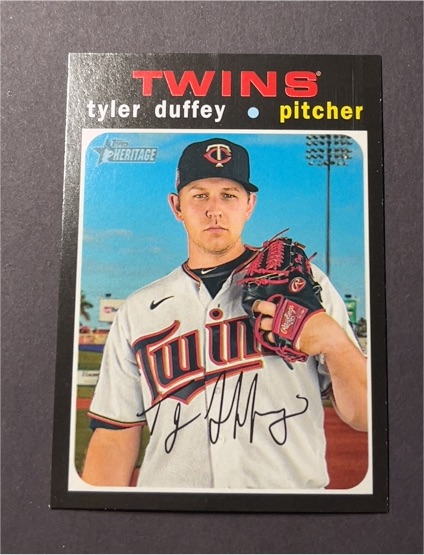 2020 Topps Heritage #614 Tyler Duffey — front