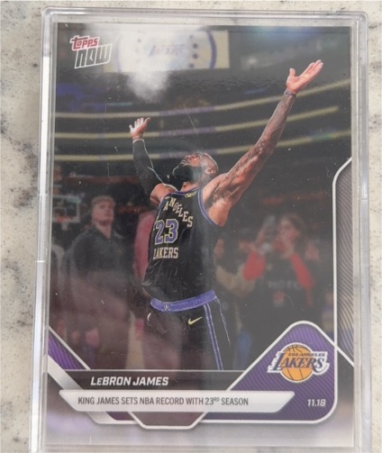 2025 Topps Now #58 LeBron James — front