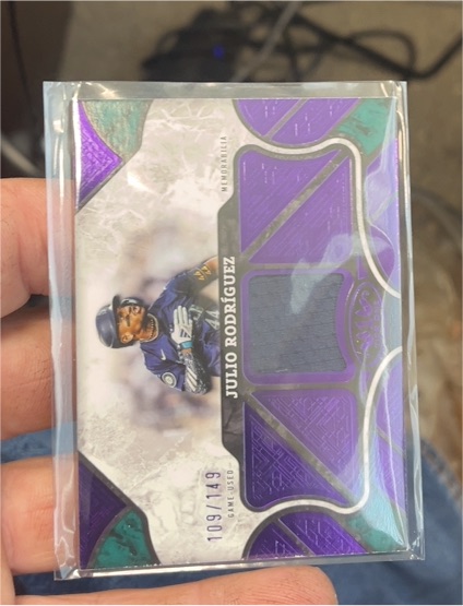 2025 Topps Tier One Relics Purple Julio Rodriguez #T1R-JR — front