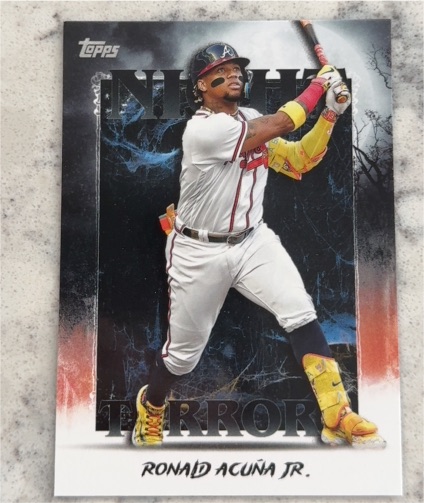 2025 Topps Update #NT-3 Ronald Acuña Jr. Night Terrors — front