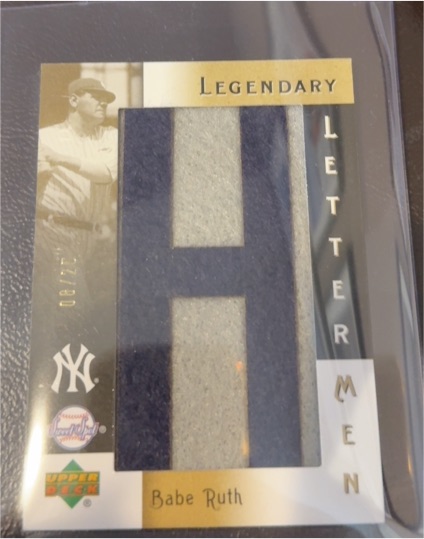 2007 Upper Deck Sweet Spot Classic Legendary Lettermen Babe Ruth #LL-1 — front