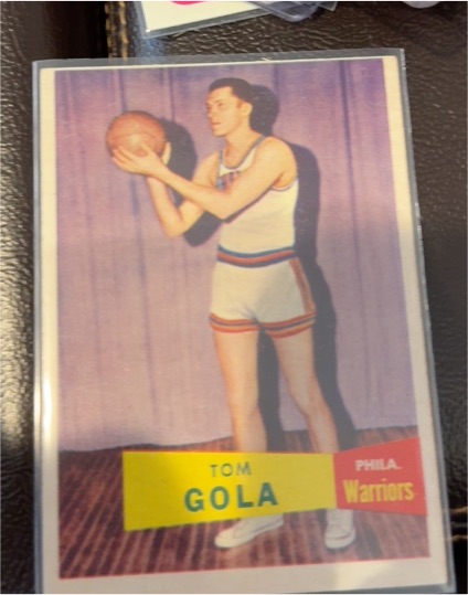 1957 Topps #44 Tom Gola — front