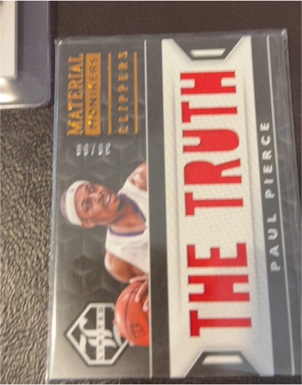 2023 Panini Material Concessions The Truth Paul Pierce — front