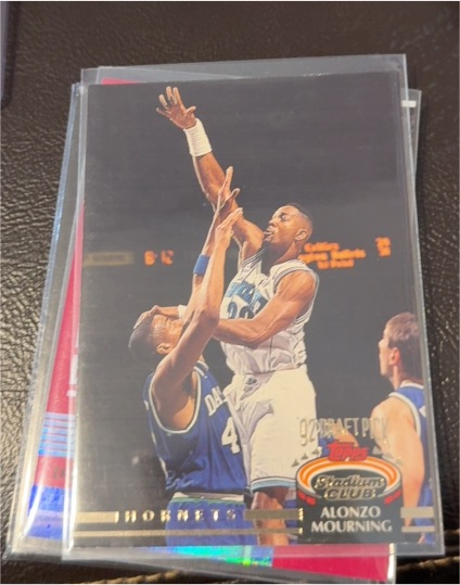 1992-93 Topps Stadium Club #297 Alonzo Mourning — front