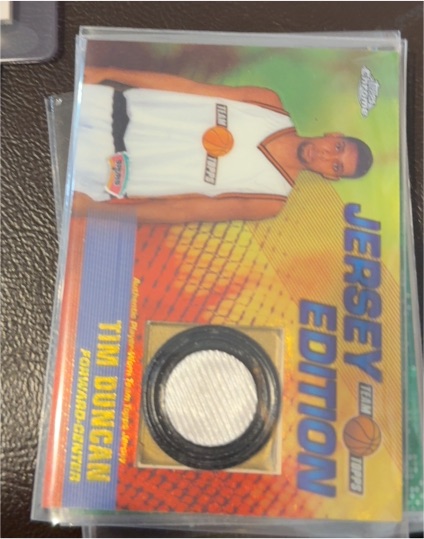 2001-02 Topps Chrome Team Topps Jersey Edition #TT-TD Tim Duncan — front