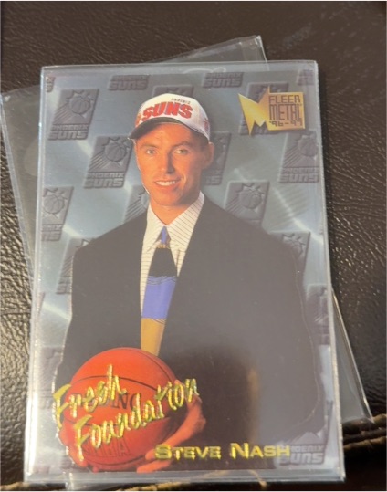 1996-97 Fleer Metal #138 Steve Nash Fresh Foundation Rookie — front