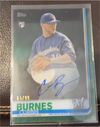2019 Topps Clearly Authentic #55 Corbin Burnes — front