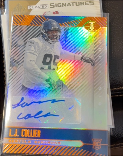 2019 Panini Illusions Rookie Signs #RS-LJC L.J. Collier — front