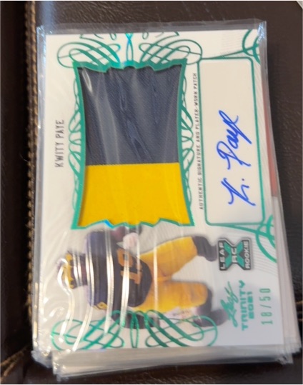 2021 Leaf Trinity #18/50 Knutty Prye — front