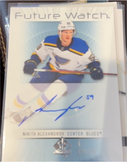 2022-23 Upper Deck SP Authentic Retro Future Watch #RFWA-NA Nikita Alexandrov — front