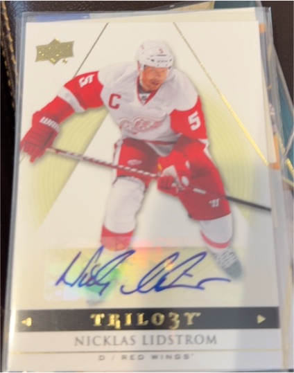 2013-14 Upper Deck Trilogy #34 Nicklas Lidstrom — front