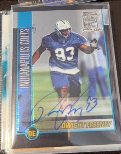 2002 Bowman Chrome #227 Dwight Freeney — front
