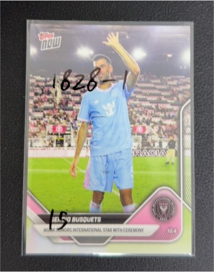 2024 Topps Now MLS #10.4 Sergio Busquets — front