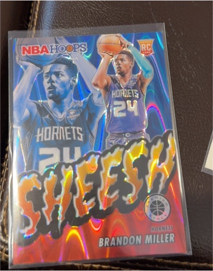 2023-24 Panini NBA Hoops Premium Stock #25 Brandon Miller Sheesh Rookie Card — front