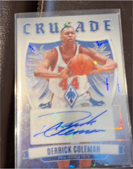 2023-24 Panini Phoenix #CS-DCO Derrick Coleman Crusade Signatures — front