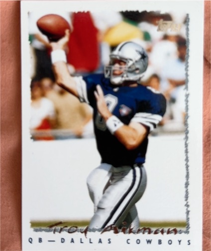 1995 Topps #130 Troy Aikman — front