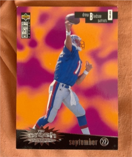 1996 Collector's Choice You Crash the Game Silver #CG4 Drew Bledsoe — front