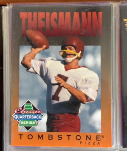 1995 Tombstone Pizza Classic Quarterback Series #11 Joe Theismann — front