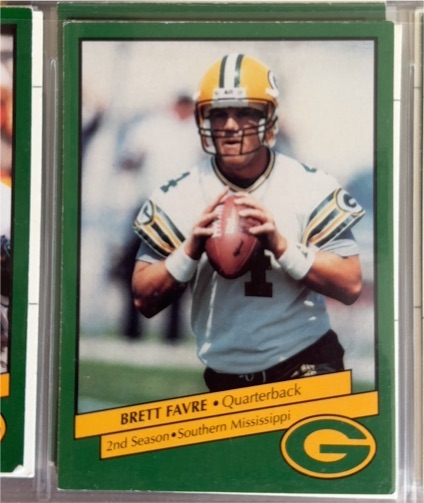 1992 Police #14 Brett Favre — front