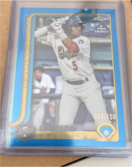 2025 Topps Pro Debut Chrome #PDC-197 Eduardo Quintero — front