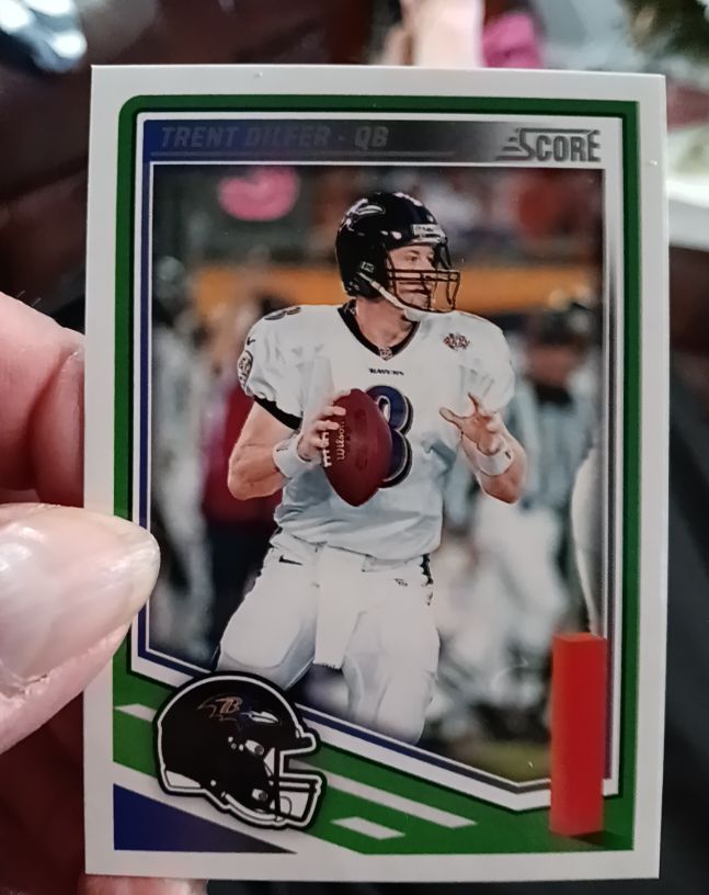 2025 Panini Score #252 Trent Dilfer Baltimore Ravens — front