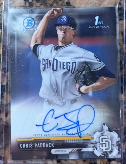 2017 Bowman Chrome #CPA-CP Chris Paddack — front